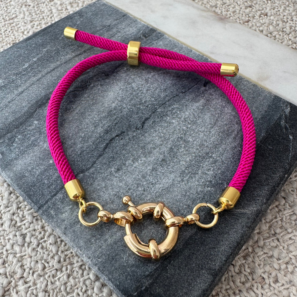 Hot Pink Toggle Bracelet