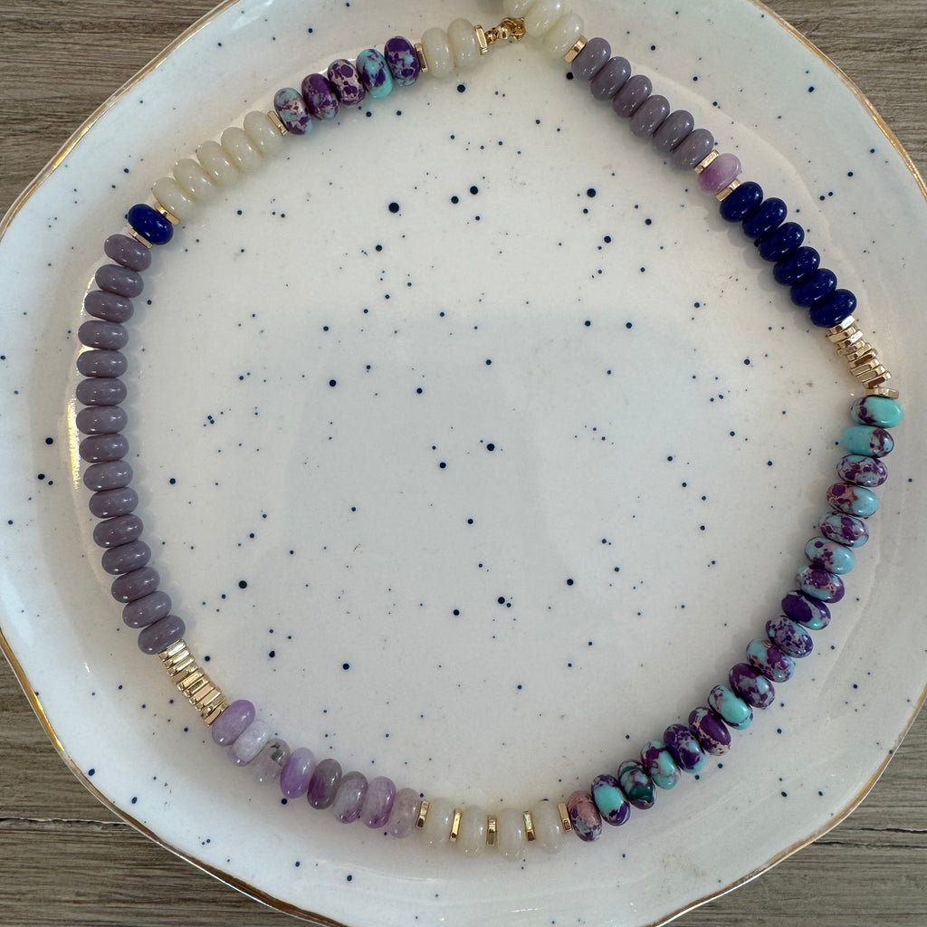Lavender Fields Gemstone Necklace