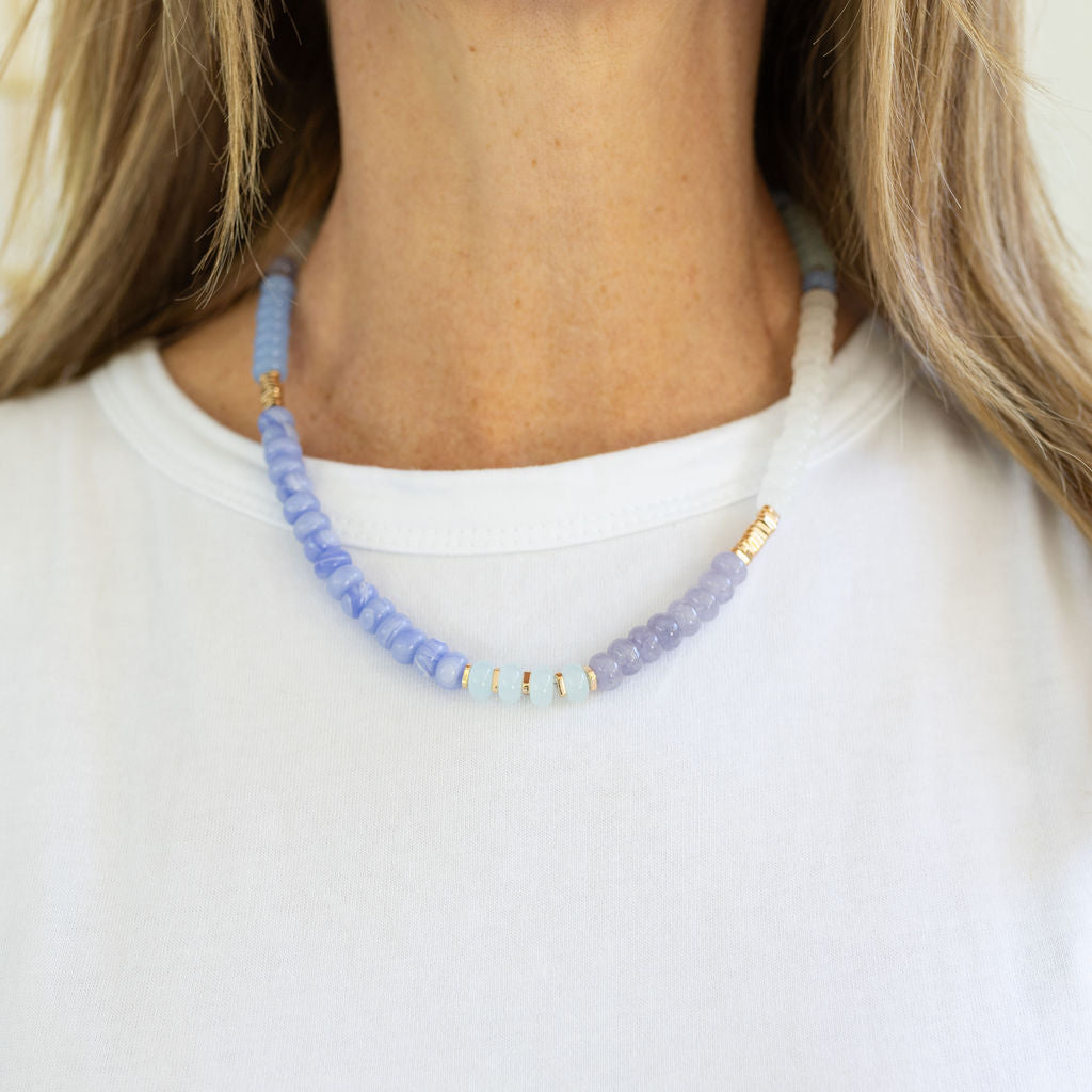 Provence Lavender Gemstone Necklace