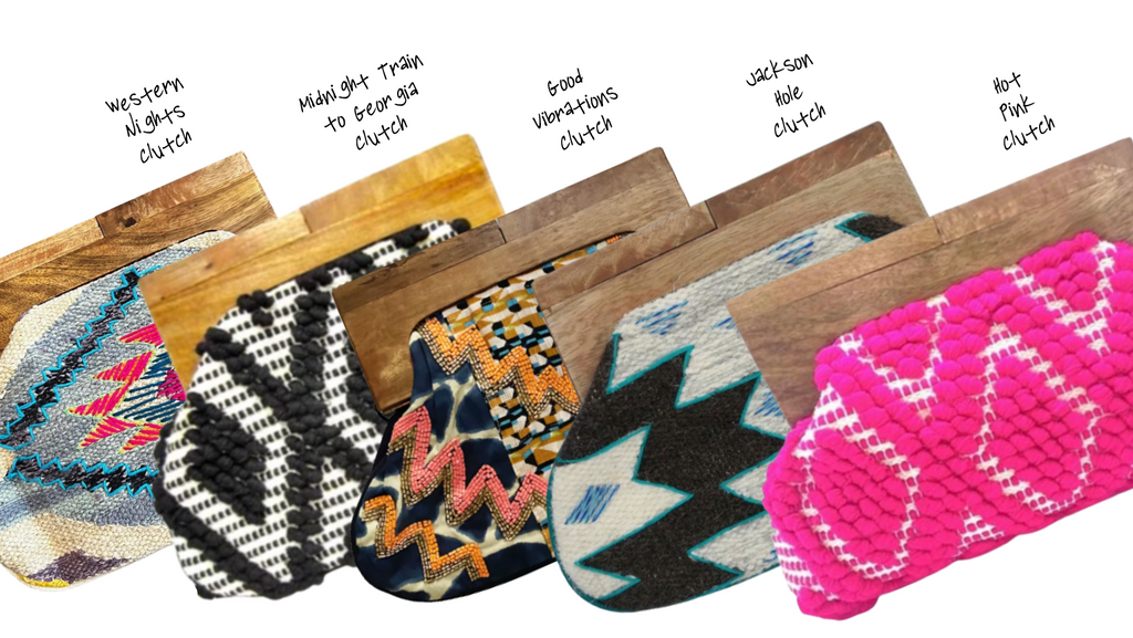 Our Collection of Clutches Has Grown - Strawberry Margarita, Mykonos, Good Vibrations, Western Nights, and More!