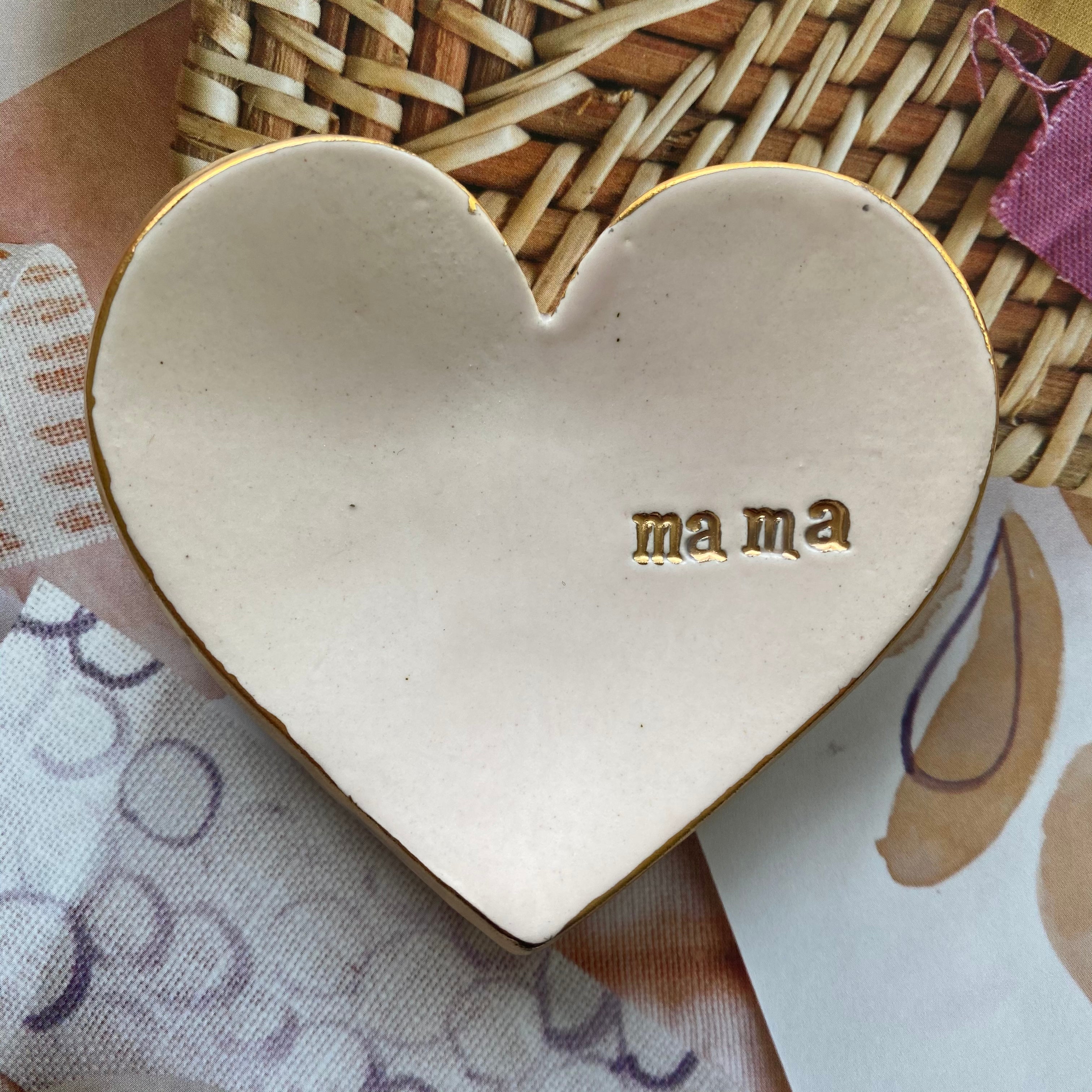 mama heart dish