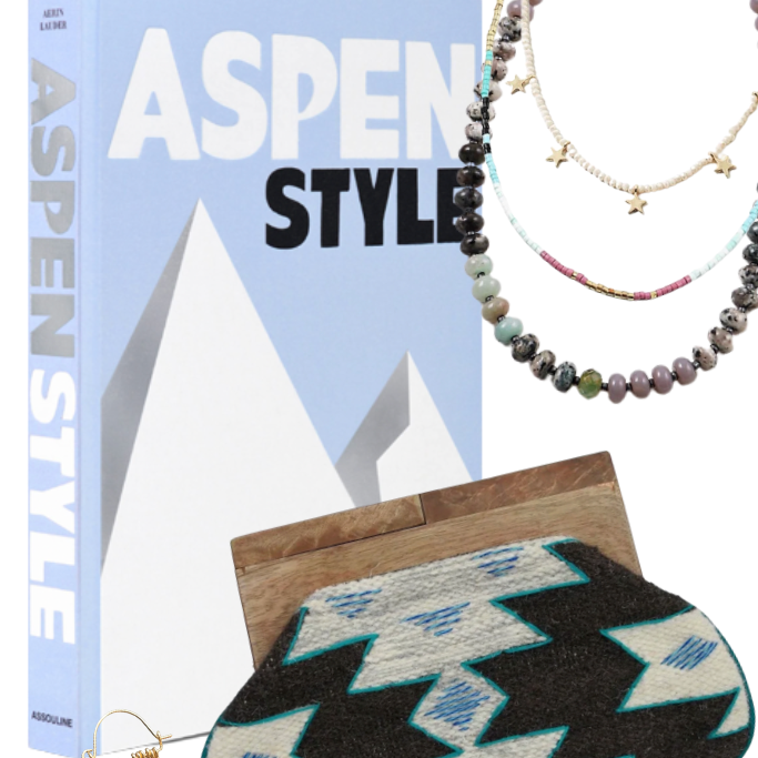 Styling the Vanilla Iced Latte Necklace, the Fresh Powder Necklace, and the Jackson Hole Clutch!