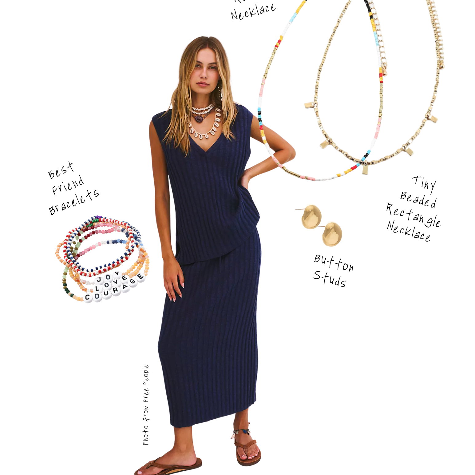 Styling the Red Rocks Necklace, Best Friend Bracelets, Button Studs, and More!