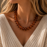 Amber Resin Necklace