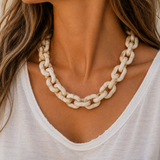 Ivory Resin Necklace