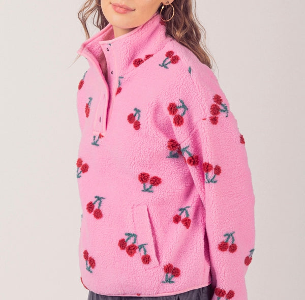 Cherry Fleece Jacket