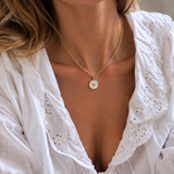 White and Gold Heart Disc