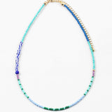 Turquoise and Blue Riptide Necklace