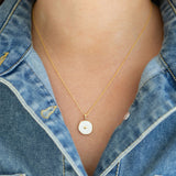 White and Gold Heart Disc