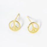 Peace Sign Studs