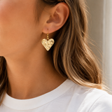 Hammered Heart Drops