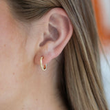 Textured Mini Hoops