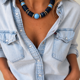 Navy Charleston Necklace