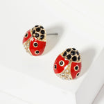 Ladybug stud earrings 