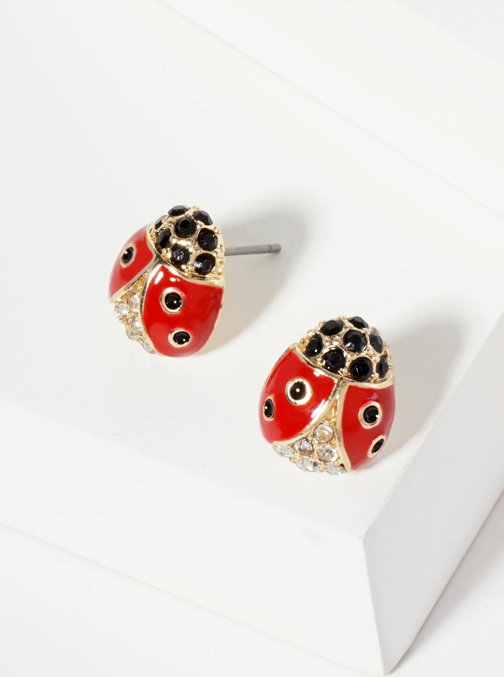 Ladybug stud earrings 