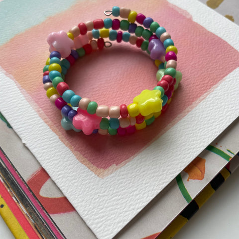 Kid’s Triple Stack Colorful Star Bracelet