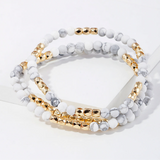 Frosted Coconut Gelato Bracelets