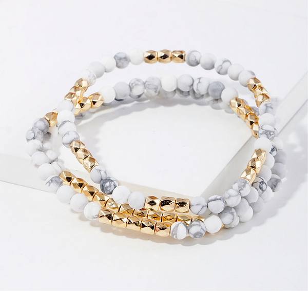 Frosted Coconut Gelato Bracelets