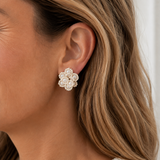 Beaded Blossom Earrings
