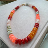 Autumn Bloom Resin Necklace