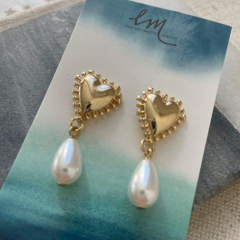 Love Pearl Earrings
