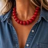 Pre-Sale Cherry Red Necklace (shipping 8/20)