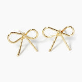 Gold Bow Studs