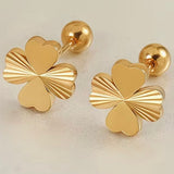 Clover Heart Earrings