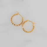 Tiny Beaded Hoops