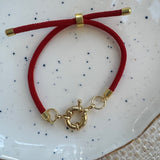 Red Slide Toggle Bracelet
