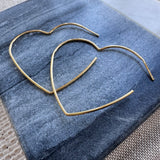 Wire Heart Earrings