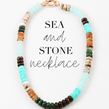 Sea and Stone Necklace (includes a free surprise charm)