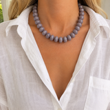 Silver Lining Grey Necklace
