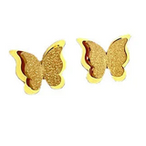 Gold Butterfly Studs