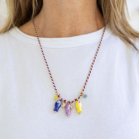 Three Little Fishies Necklace