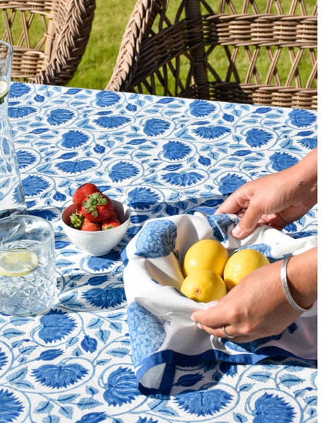 Indigo Blue Mineral Tablecloth