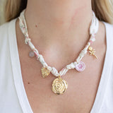 Rose Garden Scarf Necklace