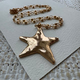 Textured Star Necklace