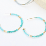 Beaded Isle of Palms Hoops