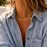 Neon Rising Sun Necklace
