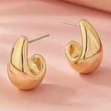 Gold Puffy Teardrops