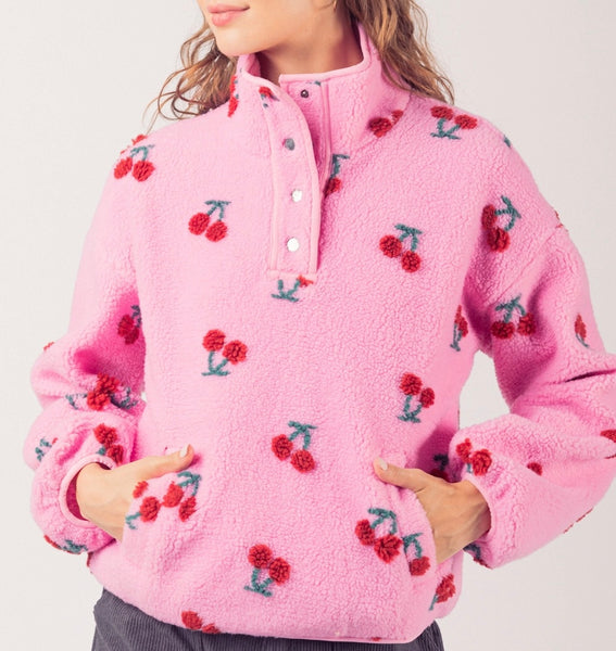 Cherry Fleece Jacket