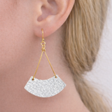 Silver Leather and Gold Drops