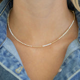 Pre-Sale 30a Sands White and Gold Tiny Beaded Necklace (shipping 1/10)