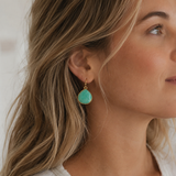 Mint Mojito Drop Earrings