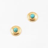 Turquoise Button Studs