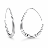 Silver Hampton Hoops
