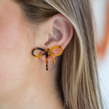 Tied with A Bow Tortoise Studs