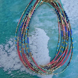 Tiny Beaded Necklace Filled with Joy
