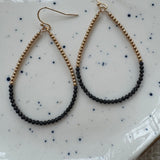 Black and Gold Teardrops